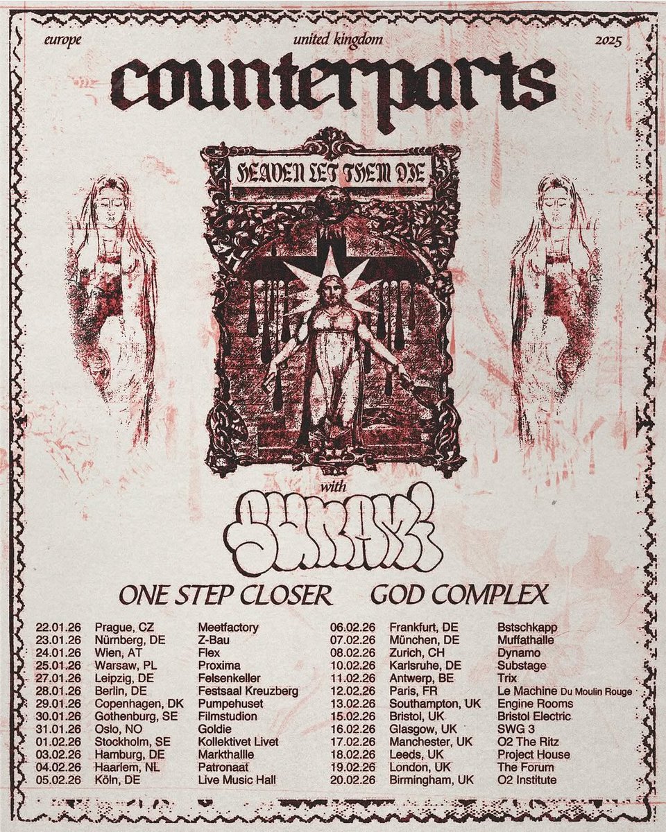 there’s no way counterparts just dropped my dream lineup