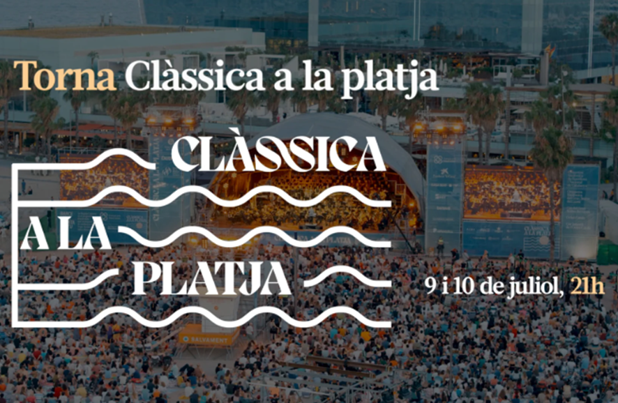 TMB (@tmb_barcelona) on Twitter photo 🎶 Tornen els concerts de franc #ClàssicaPlatja, la iniciativa conjunta de <a href="/Liceu_cat/">Gran Teatre del Liceu</a>, l'<a href="/auditoribcn/">L'Auditori</a> i el <a href="/palaumusicacat/">Palau de la Música Catalana</a>.
🗓️ 9 i 10 de juliol 🕘21 h. Platja de Sant Sebastià.
🚇Recomanem anar-hi amb l'L4 de #metrobcn que es reforça.
➕ℹ️ow.ly/lKyk50Wm9os 🎶 Tornen els concerts de franc #ClàssicaPlatja, la iniciativa conjunta de <a href="/Liceu_cat/">Gran Teatre del Liceu</a>, l'<a href="/auditoribcn/">L'Auditori</a> i el <a href="/palaumusicacat/">Palau de la Música Catalana</a>.
🗓️ 9 i 10 de juliol 🕘21 h. Platja de Sant Sebastià.
🚇Recomanem anar-hi amb l'L4 de #metrobcn que es reforça.
➕ℹ️ow.ly/lKyk50Wm9os