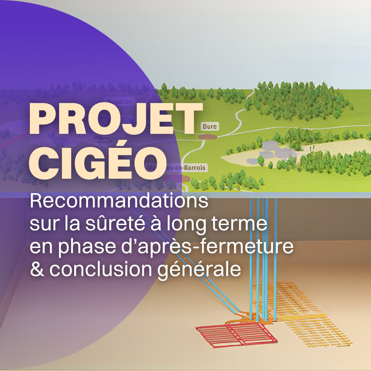 ASNR_FR's tweet image. [#Cigeo]🚦L’ASNR publie les recommandations du groupe permanent d’experts pour les #déchets sur la sûreté à long terme de Cigéo en phase d’après-fermeture &amp;amp; sa conclusion générale➡️ asnr.fr/actualites/le-…
#nucleaire #radioactivité #stockage #déchets #PNGMDR #Bure #NuclearWaste