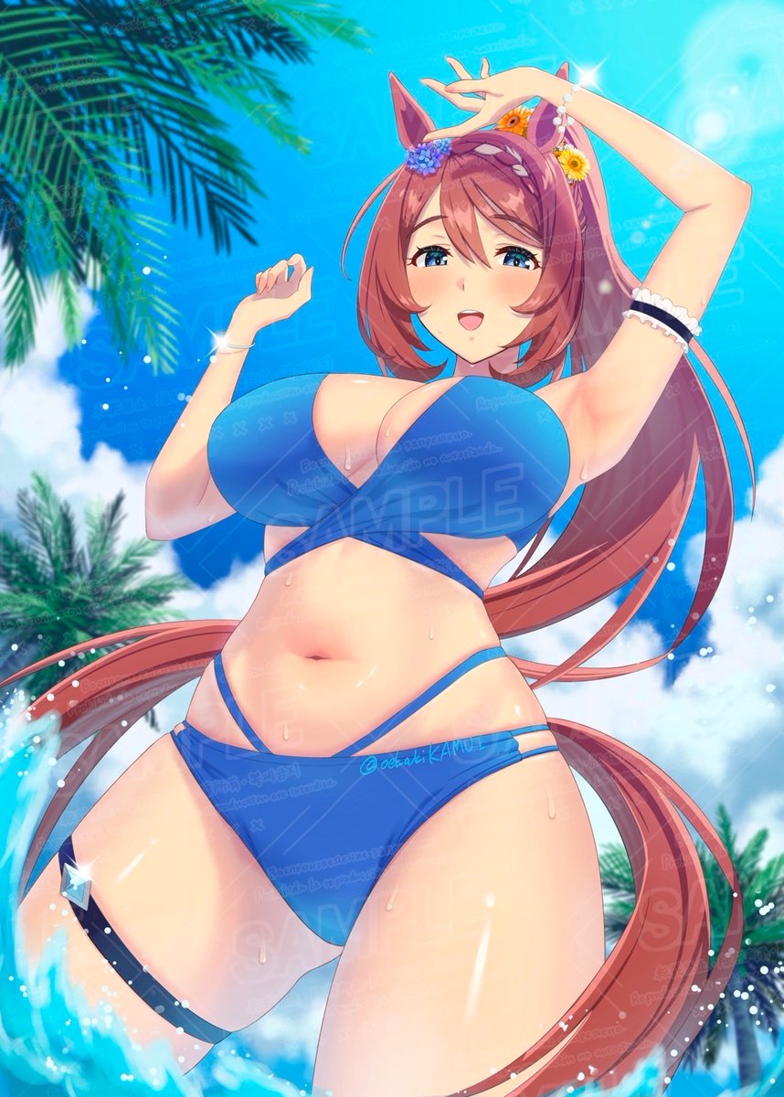 夏コミ表紙イラスト完成しました！！

I finished the illustration for the cover of Comic Market (C106)!

#スーパークリーク
#umamusume 
#supercreek