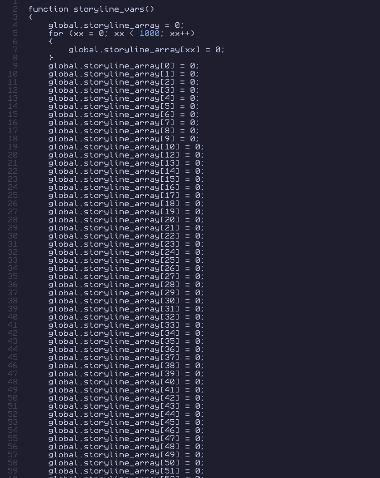 peach2k2's tweet image. this is the most widely known snippet. decompilations don't preserve comments so i also included what it looks like in the actual code.
so why is this bad? because every time you want to use or change one of these values, you have to go back to this file, look at what each value…