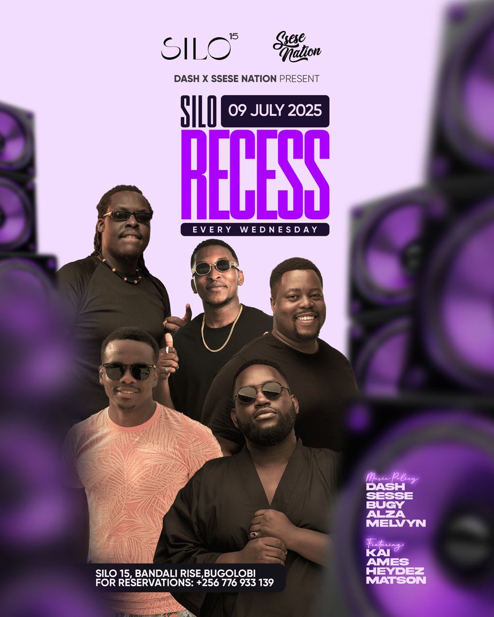 CalebPersha's tweet image. U can Recess with us every Wednesday @Silo15_ with @SseseNation DJs @DJ_Ssese @deejay_alza #fypviraltwitter #fypシ #Trending