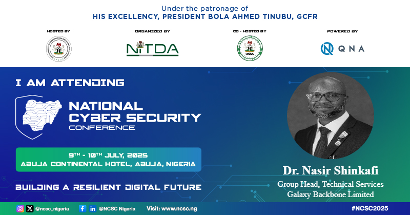nashinkafi's tweet photo. I’ll be attending NCSC 2025.

Join me in Abuja on 9th &amp; 10th July to witness Nigeria's Cyber security Evolution: Resilience in Action at the Continental Hotel, Abuja, Nigeria.

Visit the official website: https://t.co/TPYyF30WyN

#NCSC2025 #CyberSecureNigeria #FintechSecurity.... https://t.co/uYJIXJql8a