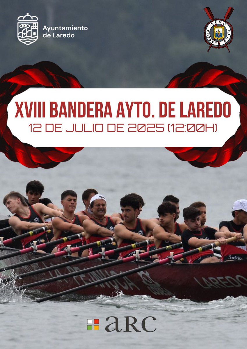 aytolaredo's tweet image. 🚣‍♂️La XVIII Bandera Ayuntamiento de #Laredo se disputará este sábado en la bahía pejina

La regata, que arrancará a las 12:00 horas con 6 #traineras compitiendo sobre una distancia de 3 millas (5.556 metros), será puntuable para la Liga #ARC2

ℹ️laredo.es/09/noticia_amp…