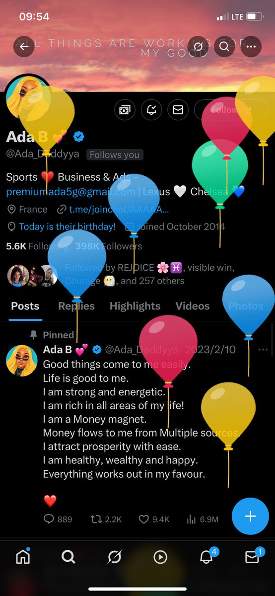 Happy Birthday <a href="/Ada_Daddyya/">Ada B 💕</a> 
I wish you every Good thing your heart desires. Keep basking in God’s blessings