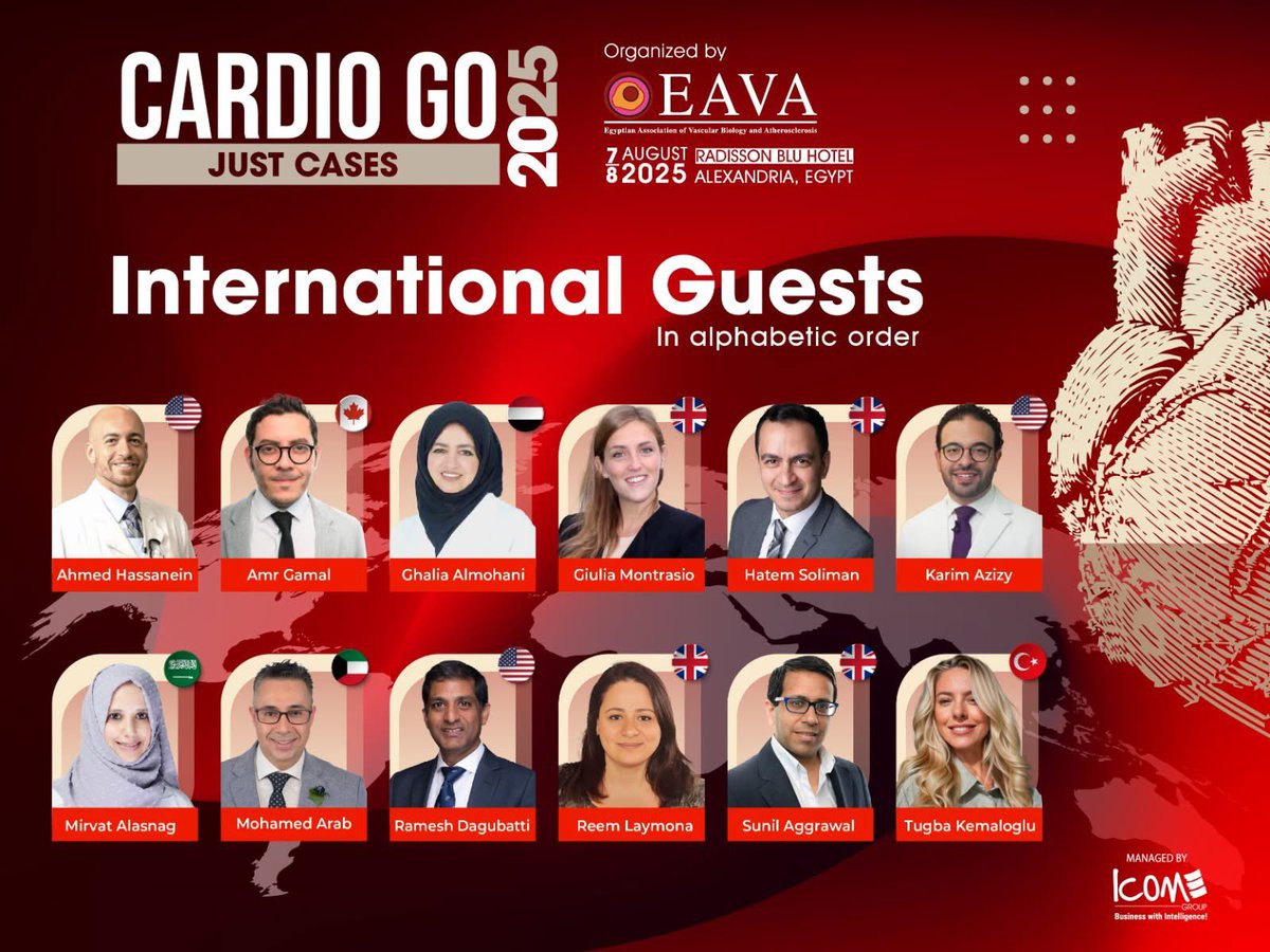 Tuğba Kemaloğlu Öz, A/Prof (@kemalogluoz) on Twitter photo I’m happy to be joining Cardio GO 2025 – in Alexandria, Egypt as an international guest speaker.
Thank u to EAVA and Elsayed Mohamad Farag for the kind invitation.
Looking forward to sharing and learning from great case discussions with colleagues. <a href="/mirvatalasnag/">MIЯVΛƬ #IC</a> <a href="/EchoSoliman/">Hatem Soliman, FRCP, FEACVI, FASE, FHEA</a> I’m happy to be joining Cardio GO 2025 – in Alexandria, Egypt as an international guest speaker.
Thank u to EAVA and Elsayed Mohamad Farag for the kind invitation.
Looking forward to sharing and learning from great case discussions with colleagues. <a href="/mirvatalasnag/">MIЯVΛƬ #IC</a> <a href="/EchoSoliman/">Hatem Soliman, FRCP, FEACVI, FASE, FHEA</a>