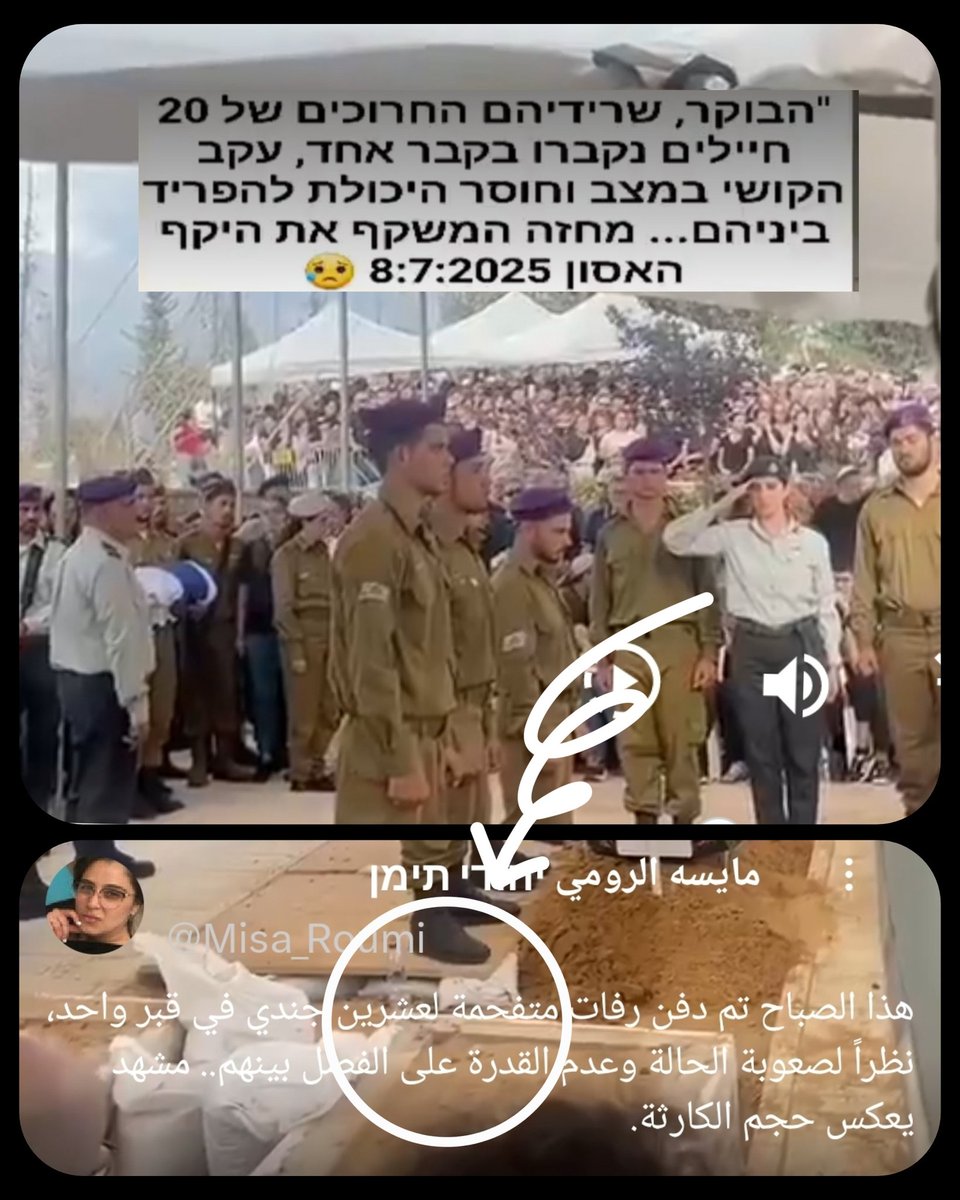 Gallal (@gallal41530457) on Twitter photo <a href="/Yerosh_lebanon/">Yara.Lebanon🇱🇧</a> و في رواية أخرى من الداخل الإسرائيلي
👇
السؤال الذي يطرح نفسه هل هناك أحد في الكيان الصهيوني مازال يصدق ارقامهم .
حالتهم ميؤوس منها + حالات الإنتحار في صفوف الجنود الصهاينة و إعترافات قادة الجيش بالهزاءم المتتالية النكراء .
- صباحك عز و فخر . <a href="/Yerosh_lebanon/">Yara.Lebanon🇱🇧</a> و في رواية أخرى من الداخل الإسرائيلي
👇
السؤال الذي يطرح نفسه هل هناك أحد في الكيان الصهيوني مازال يصدق ارقامهم .
حالتهم ميؤوس منها + حالات الإنتحار في صفوف الجنود الصهاينة و إعترافات قادة الجيش بالهزاءم المتتالية النكراء .
- صباحك عز و فخر .