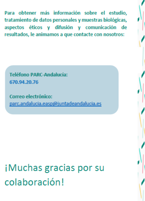 BiblioEASP's tweet image. El proyecto @PARC_chemicals busca participantes en #Granada capital entre 18 y 39 años para un estudio sobre la exposición humana a sustancias químicas y los riesgos relacionados para la salud. Aquí tienes la información: