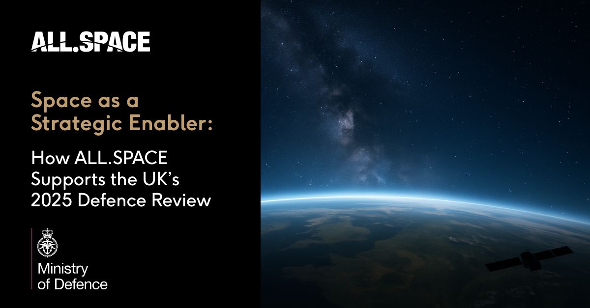 allspaceltd's tweet image. The UK’s new SDR 2025 is crystal clear: space power, resilience & sovereign capability are mission-critical to keeping Britain secure at home & strong abroad.
Our latest blog unpacks how our tech directly supports the SDR’s goals: all.pulse.ly/nxlopucceg
#UKDefence