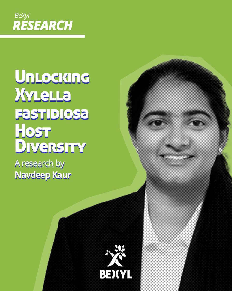 BexylP's tweet image. New research highlights a key to understanding Xylella fastidiosa host diversity! 🧬🔬

Navdeep Kaur, an M.S. graduate from Auburn University, with #BeXylProject funding, explored the link between Xylella&apos;s &apos;junk DNA&apos; (pseudogenes) and its ability to infect multiple plants.

Her…