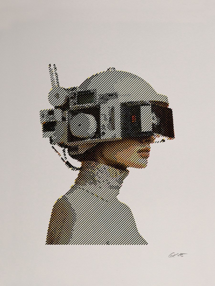 monotonstereo's tweet image. Recent ongoing series &quot;Schöne Aussicht&quot;.  Ink pens on paper . 30x40 cm.  2025. Originals + Augmented Reality
#plottertwitter #AugmentedReality