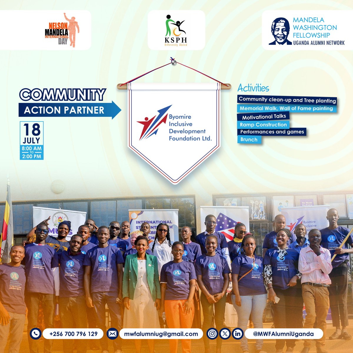 Thrilled to partner with Byomire Inclusive Development Foundation for #MandelaDay2025!

  Together, we’re making education more inclusive and accessible for all

#ItIsInYourHands #MWFAlumniUG #MWFImpact #MandelaDay2025 #NelsonMandela