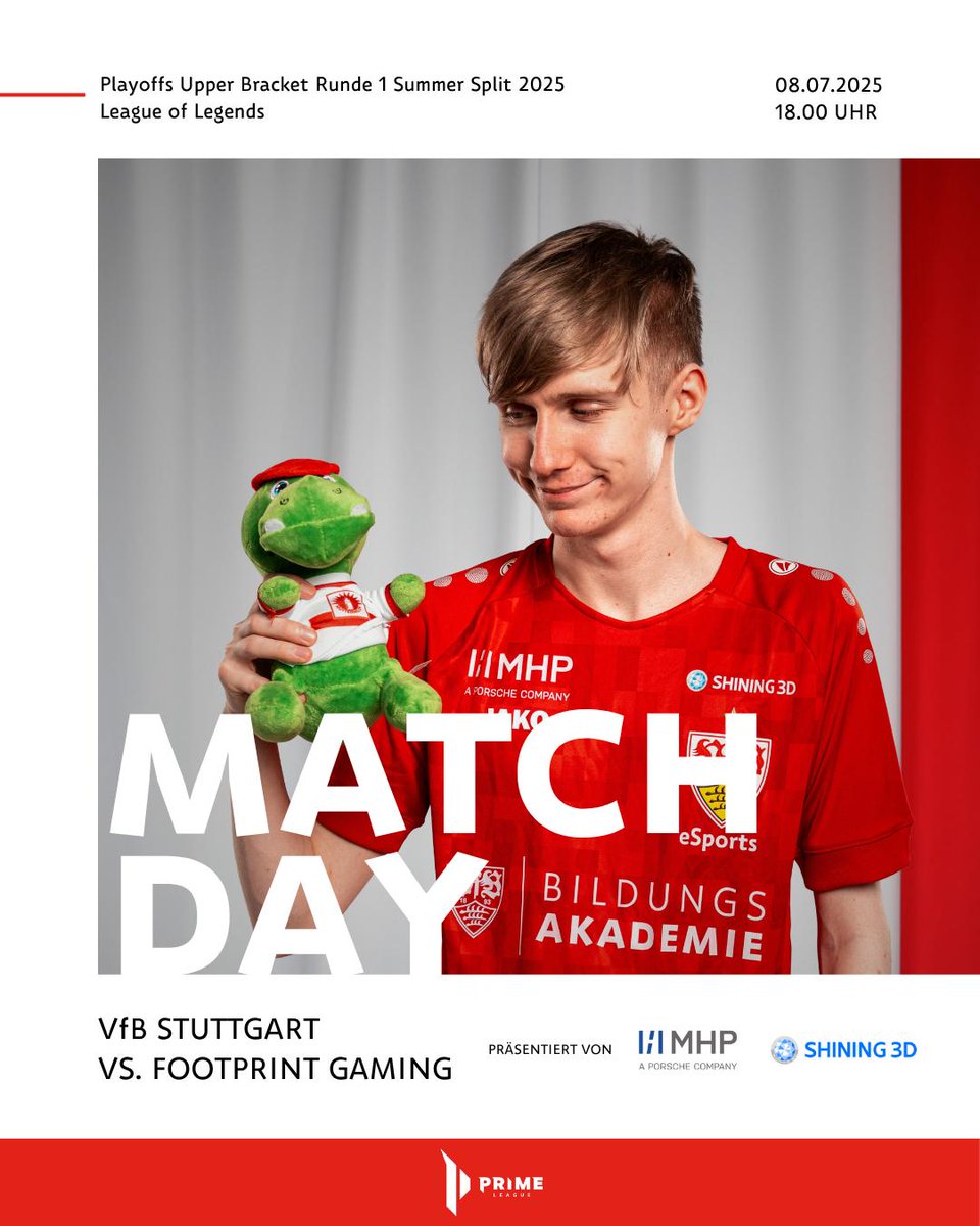 Heute ist es soweit – Playoffs Runde 1 der 2. Division der Prime League steht an! ⚔️📅

Wir treffen auf das ehemalige Team von Twendddy. Es gibt viel Neuland und ein paar Überraschung. Die Matcheinschätzung von MaxSchallah:

🗣️ „Heute starten die Playoffs – und damit steigen wir