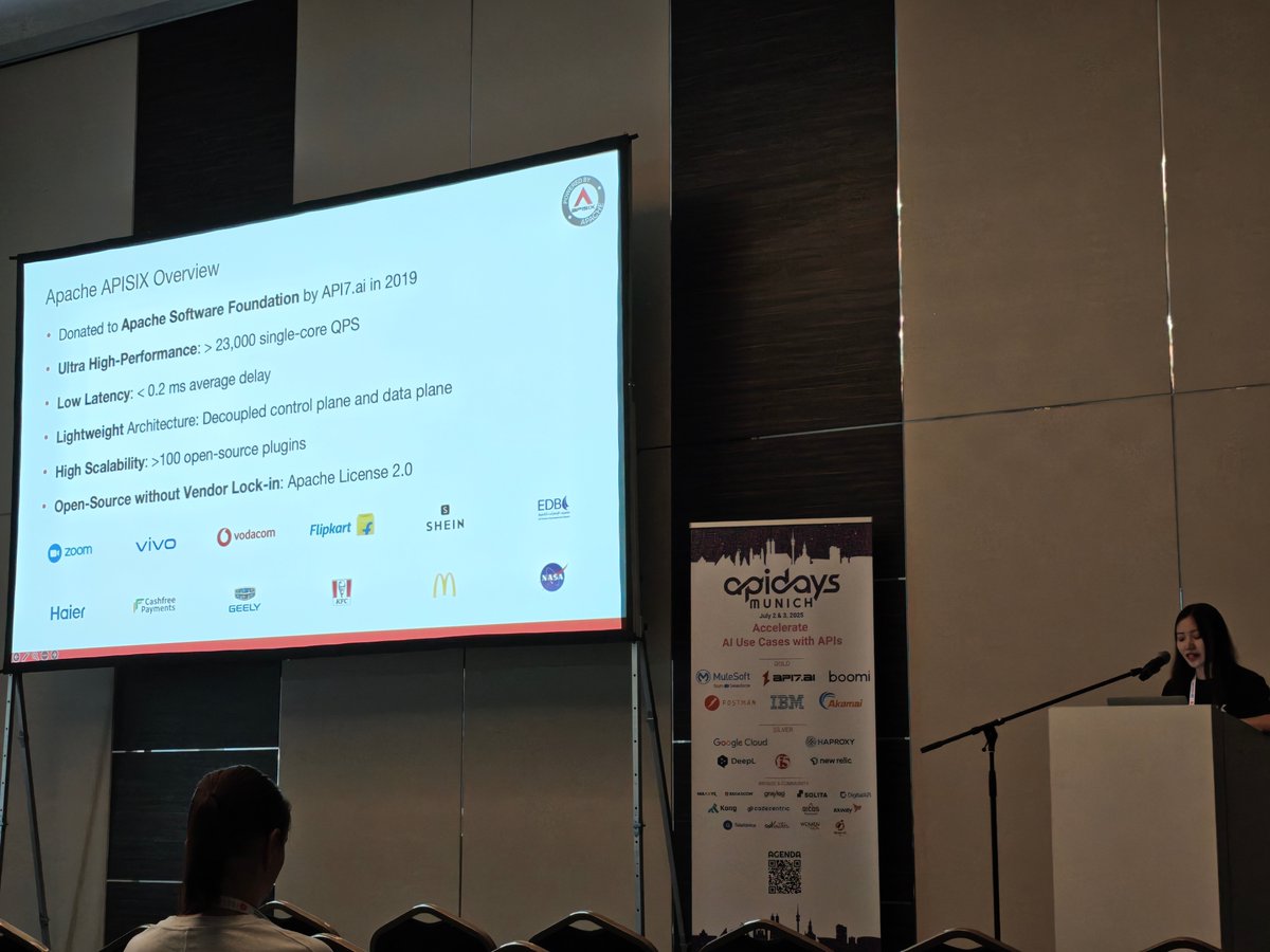 api7_ai's tweet image. 🌐 Apache APISIX at Apidays
We were honored to join apidays Munich (July 2–3).
Let's keep pushing forward open-source innovation for a smarter, more connected API future!
#ApacheAPISIX #apidays #API7 #APIGateway #OpenSource #AI #LLM #CloudNative #APIManagement #DevOps #community