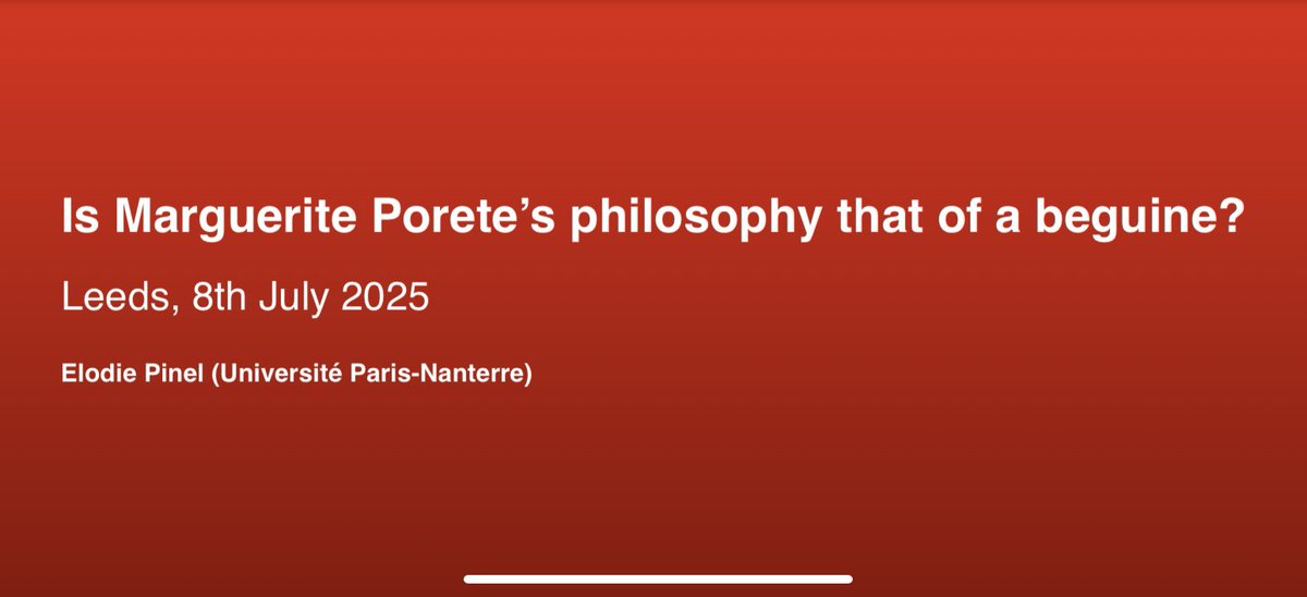 💘Le Moyen Age s'invite à Leeds !
⚔️Le congrès médiéval international s'est ouvert hier dans la ville anglaise de Leeds.
🏰4 jours de conférences, débats, échanges sur l'Histoire médiévale (ici le Dr Khan parle de Rabia depuis l'Inde).
😬J'attends mon tour en Zoom...