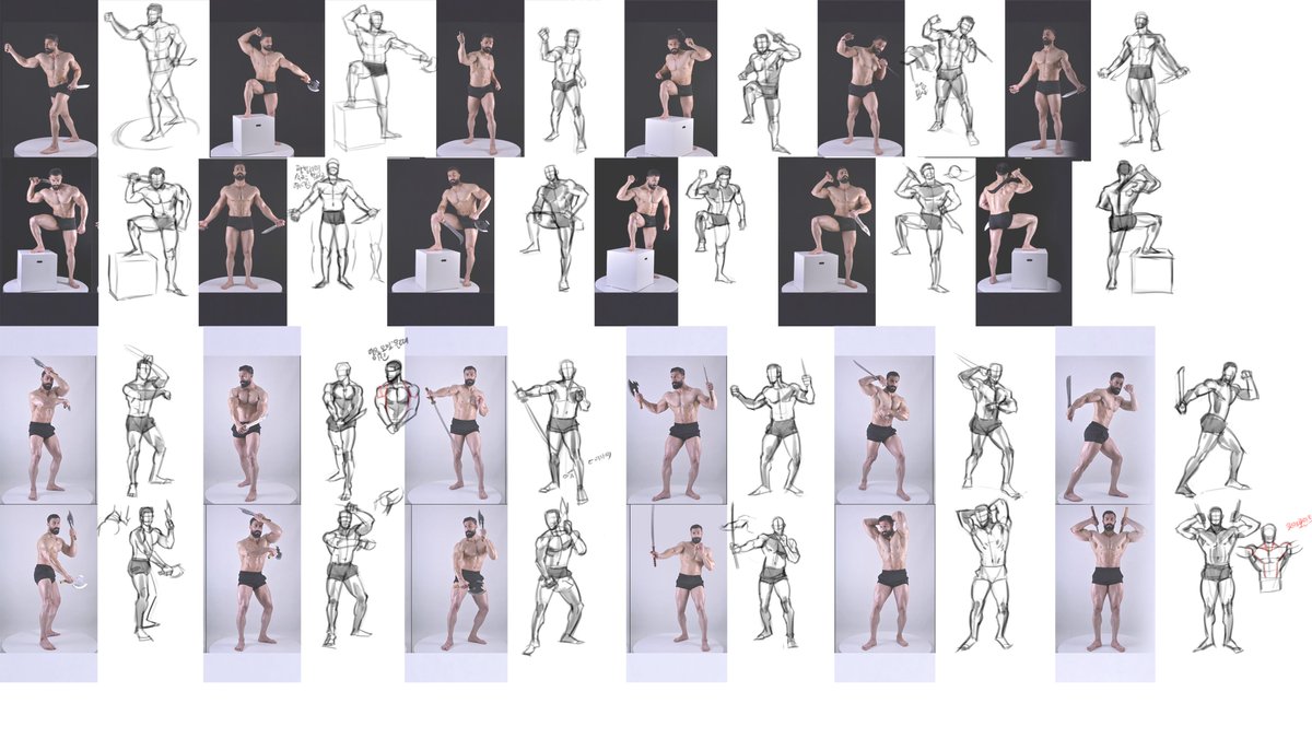 7월 3일부터 5일정도 한 크로키 모음~~