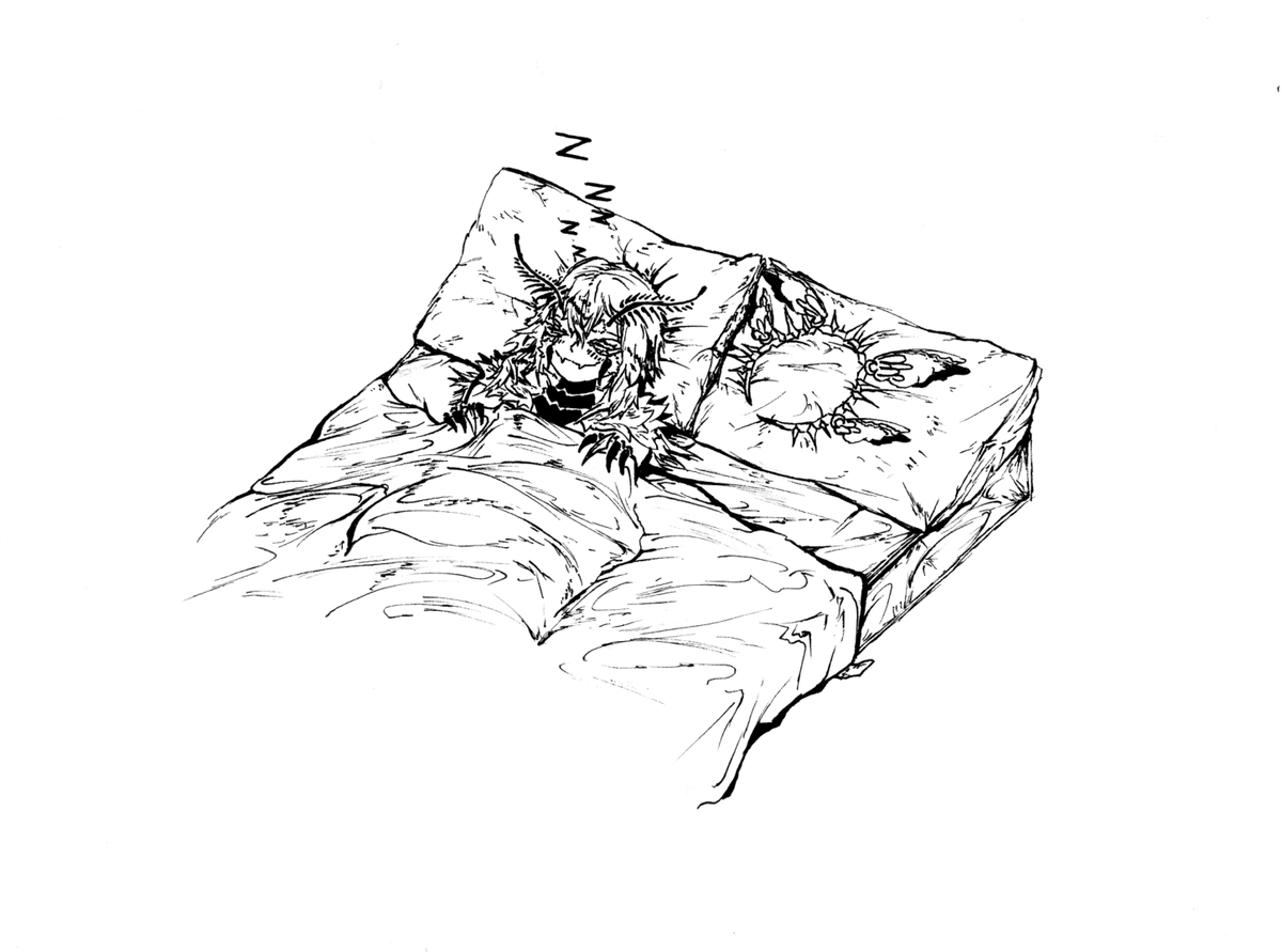 Mona44717792138's tweet photo. #JunipArt 
Sleepy Snoth https://t.co/kNQ27pjIB6