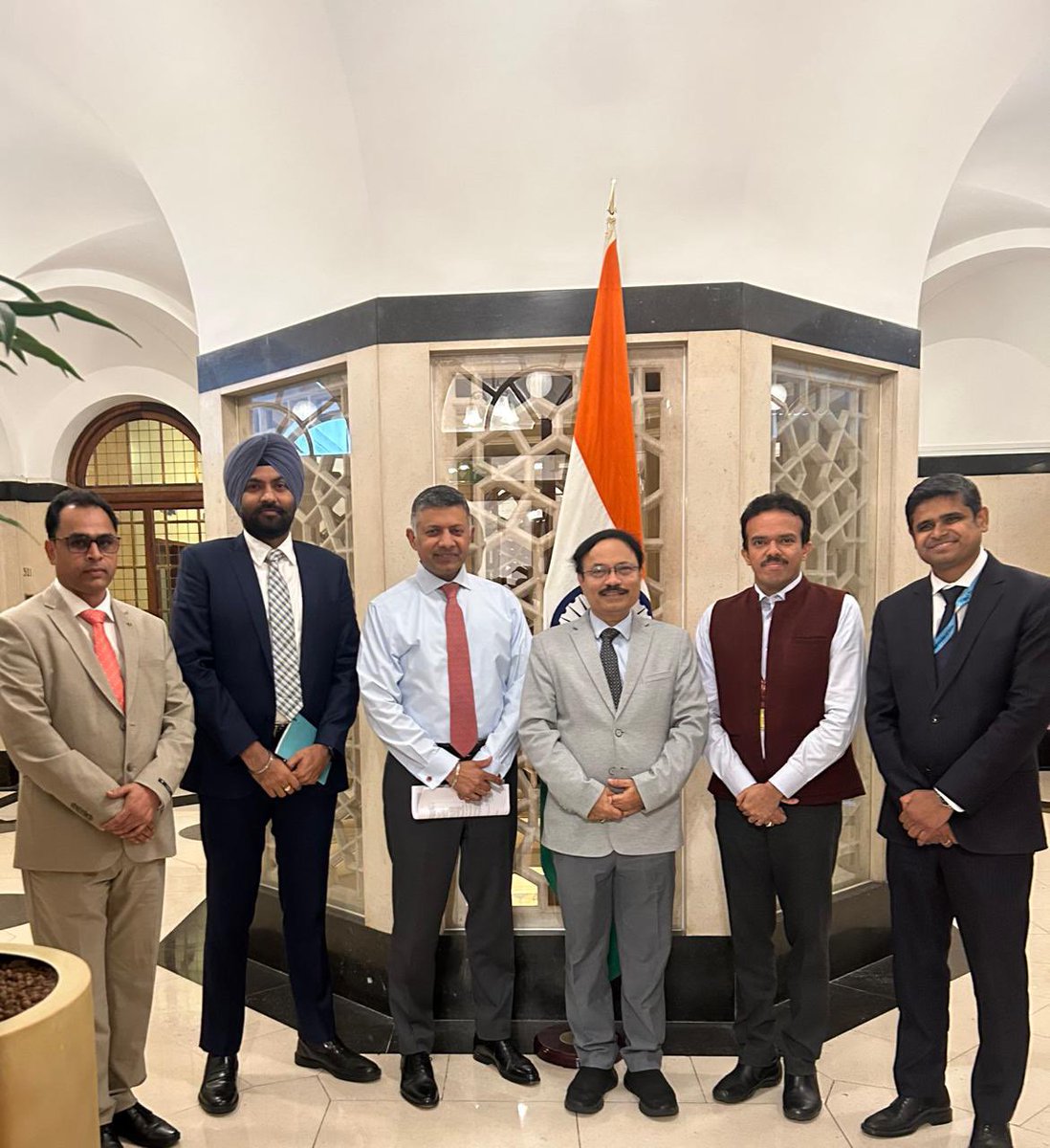 India in the UK (@hci_london) on Twitter photo HC <a href="/VDoraiswami/">Vikram Doraiswami</a> met Shri T.K. Ramachandran, Secretary, <a href="/shipmin_india/">Ministry of Ports, Shipping and Waterways</a> at India House.
They discussed the maritime potential that exists between India and UK in the field of R&D, training and education, cybersecurity and investment opportunities.
<a href="/sujitjoyghosh/">Sujit Ghosh</a> <a href="/IndianDiplomacy/">Indian Diplomacy</a> HC <a href="/VDoraiswami/">Vikram Doraiswami</a> met Shri T.K. Ramachandran, Secretary, <a href="/shipmin_india/">Ministry of Ports, Shipping and Waterways</a> at India House.
They discussed the maritime potential that exists between India and UK in the field of R&D, training and education, cybersecurity and investment opportunities.
<a href="/sujitjoyghosh/">Sujit Ghosh</a> <a href="/IndianDiplomacy/">Indian Diplomacy</a>