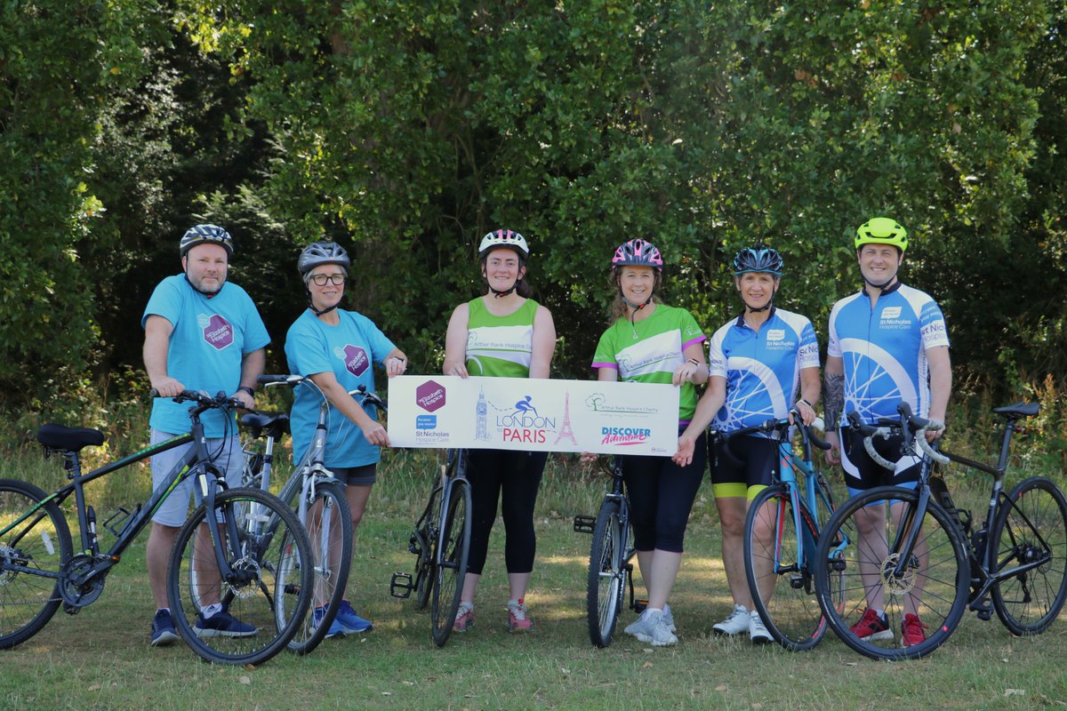 St Nicholas Hospice Care (@stnichhospice) on Twitter photo Join St Nic's for an unforgettable ride from London to Paris. You’ll be riding alongside supporters of <a href="/ArthurRankHouse/">Arthur Rank Hospice</a> and <a href="/StElizabethHosp/">stelizabethhosp</a>, with expert support from Discover Adventure. Registration is £149 with a fundraising target of £2,300: stnicholashospice.org.uk/news-community… Join St Nic's for an unforgettable ride from London to Paris. You’ll be riding alongside supporters of <a href="/ArthurRankHouse/">Arthur Rank Hospice</a> and <a href="/StElizabethHosp/">stelizabethhosp</a>, with expert support from Discover Adventure. Registration is £149 with a fundraising target of £2,300: stnicholashospice.org.uk/news-community…