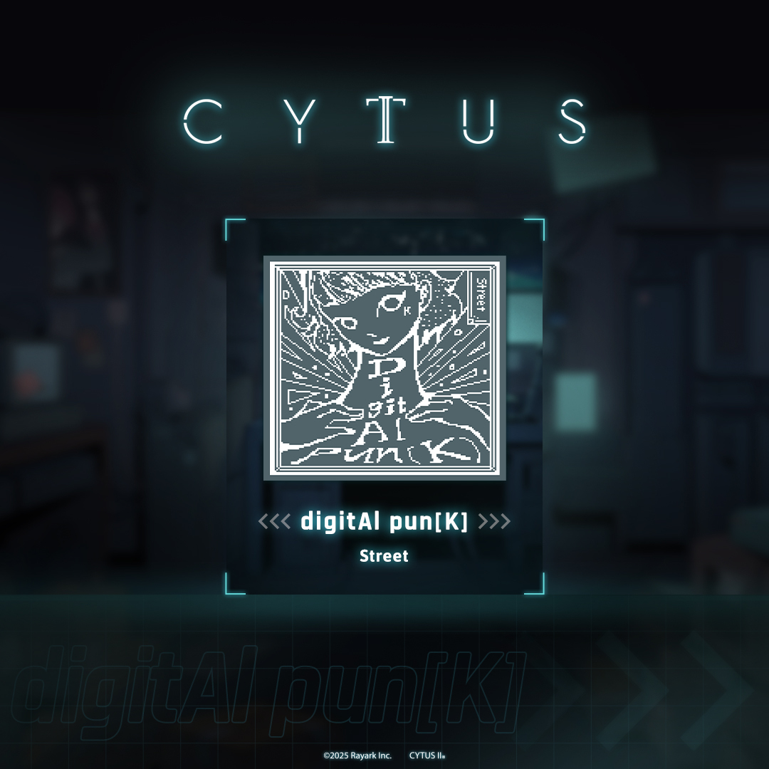 CytusRayark's tweet image. Cytus II v5.2.6 収録曲予告 Vol.7

➤ digitAl pun[K] / Street

作曲家 Street による「digitAl pun[K]」は、Diverse System からリリースされたアルバム「AD:Drum&apos;n Bass 5」に収録されています。