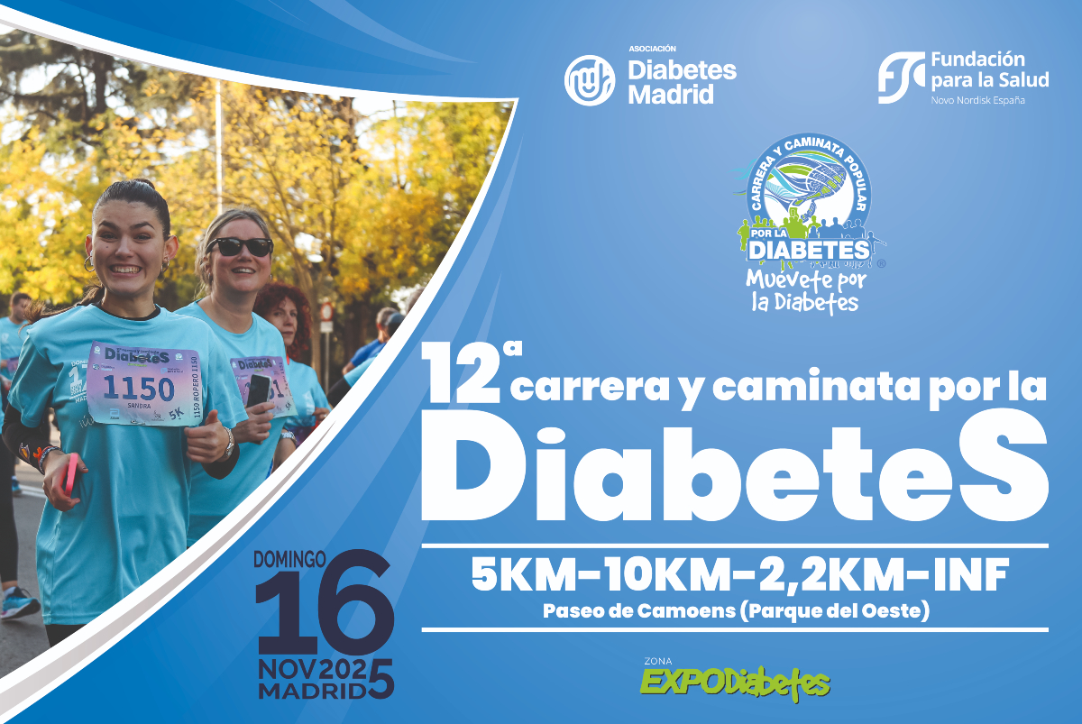 Muéveteporladiabetes (@porladiabetes) on Twitter photo #MuévetePorLaDiabetes: ¡haz que se escuche! Comparte tu motivación, tus entrenamientos o recuerdos de otras ediciones de la Carrera y Caminata por la Diabetes. Inspira con tu historia
🗓️16 de noviembre de 2025
✍️Inscríbete en: mueveteporladiabetes.org
<a href="/funsaludnn/">Fundación para la Salud Novo Nordisk España</a> <a href="/DiabetesMadrid/">Asoc. Diabetes Madrid</a> #MuévetePorLaDiabetes: ¡haz que se escuche! Comparte tu motivación, tus entrenamientos o recuerdos de otras ediciones de la Carrera y Caminata por la Diabetes. Inspira con tu historia
🗓️16 de noviembre de 2025
✍️Inscríbete en: mueveteporladiabetes.org
<a href="/funsaludnn/">Fundación para la Salud Novo Nordisk España</a> <a href="/DiabetesMadrid/">Asoc. Diabetes Madrid</a>