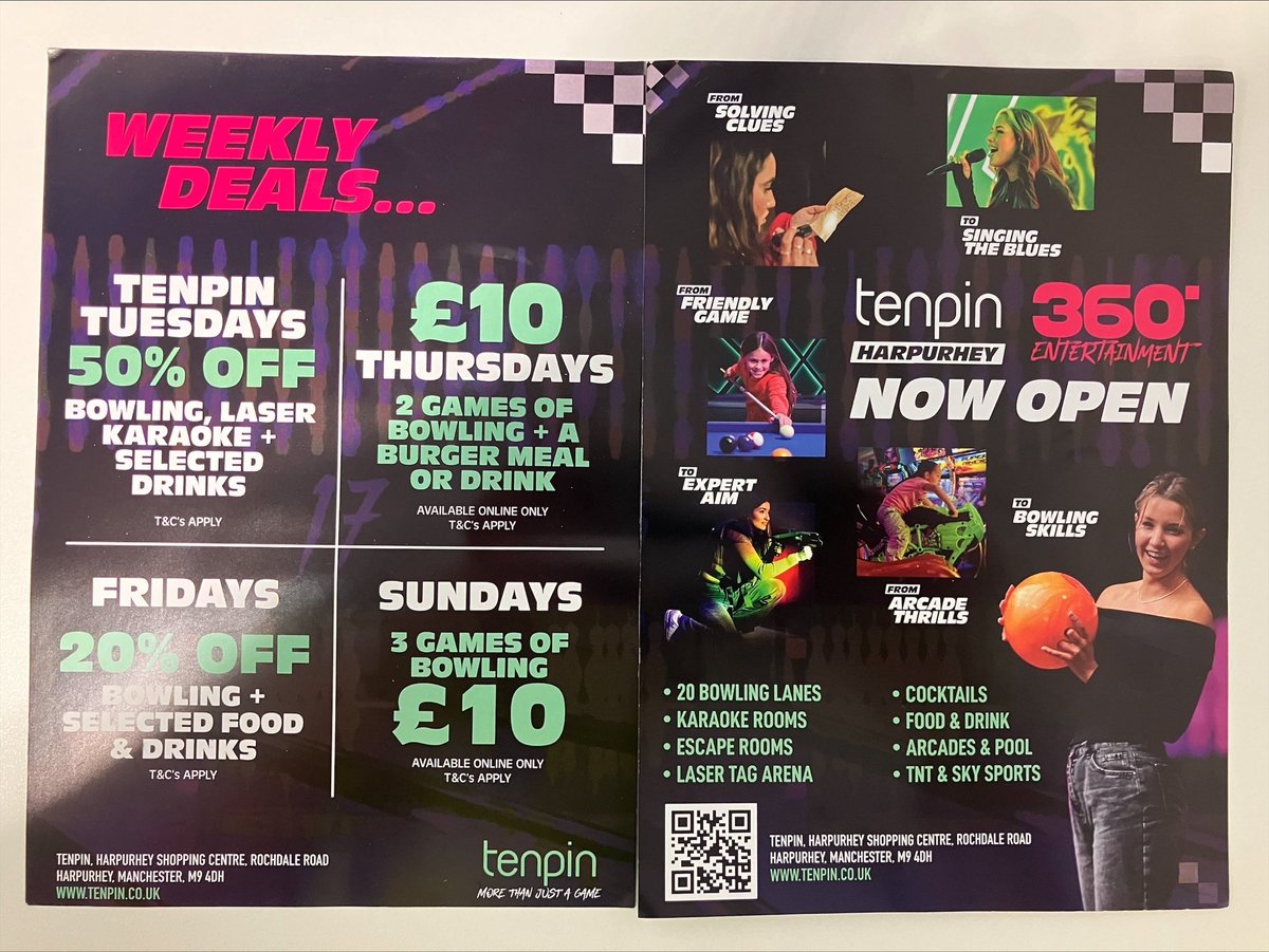 👮🏽‍♀️ Neighbourhood TEAM 2 👮🏽‍♀️Cheetham
 
Wednesday 09/07/25 Tenpin is opening its doors for the first time at 10am at Harpurhey Shopping Centre.  PCSO Angela &amp; Lisa will be in attendance promoting Bee In the Loop orlo.uk/Gc3pp  
 
#Team2 #InspPickavance #Beeintheloop