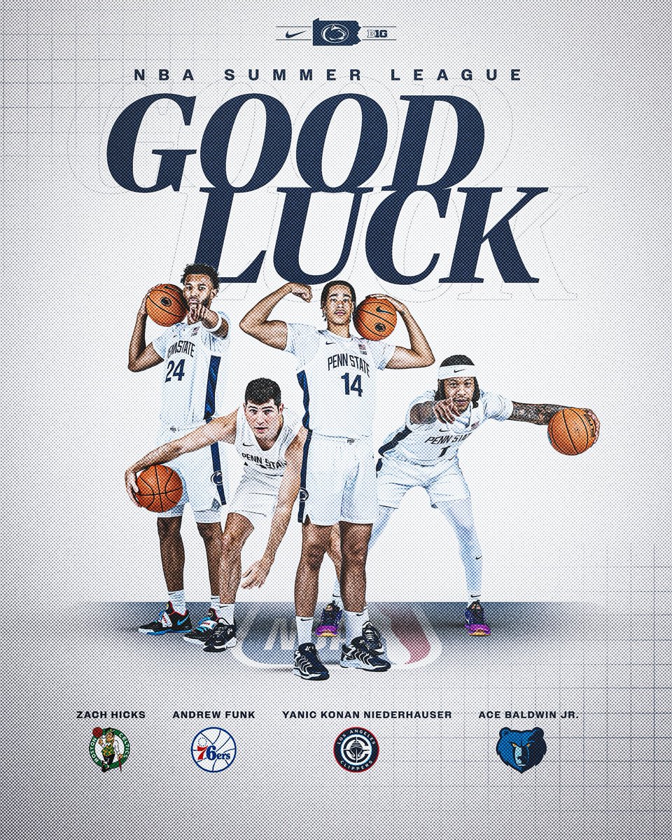 Penn State Men’s Basketball (@pennstatembb) on Twitter photo Wishing our guys the best of luck in <a href="/NBASummerLeague/">NBA Summer League</a> 🦁
#WeAre | gopsu.us/2025NBASummerL… Wishing our guys the best of luck in <a href="/NBASummerLeague/">NBA Summer League</a> 🦁
#WeAre | gopsu.us/2025NBASummerL…