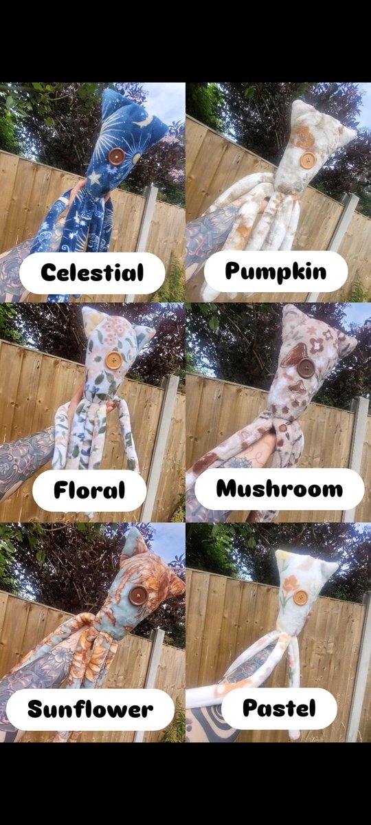 Handmade Coraline Squids are just £30+postage TODAY ONLY.
Message me if you would like to adopt one 
#coraline #coralinesquid #artdoll #plushie #smallbusiness