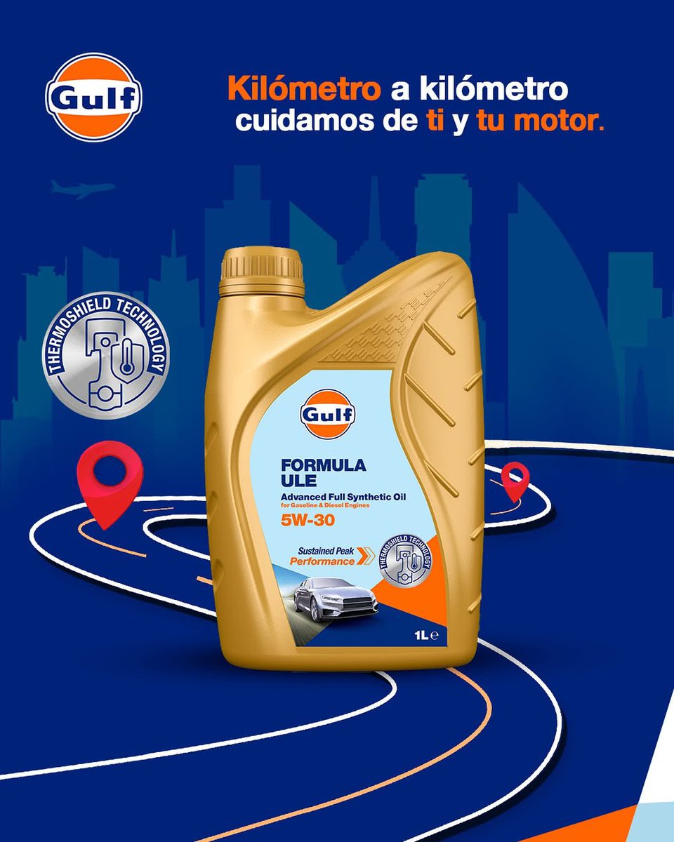 Gulf oil Dominicana (@gulfoilrd) on Twitter photo ✅💪La confianza se construye en cada kilómetro y nosotros cuidamos de ti y tu motor en todo momento.
¡Juntos somos imparables!
#GulfOil #juntossomosimparables #lubricantesgulf <a href="/juantomasdiazi/">Juan Tomás Díaz</a> <a href="/GulfOilIntl/">Gulf Oil International</a> ✅💪La confianza se construye en cada kilómetro y nosotros cuidamos de ti y tu motor en todo momento.
¡Juntos somos imparables!
#GulfOil #juntossomosimparables #lubricantesgulf <a href="/juantomasdiazi/">Juan Tomás Díaz</a> <a href="/GulfOilIntl/">Gulf Oil International</a>