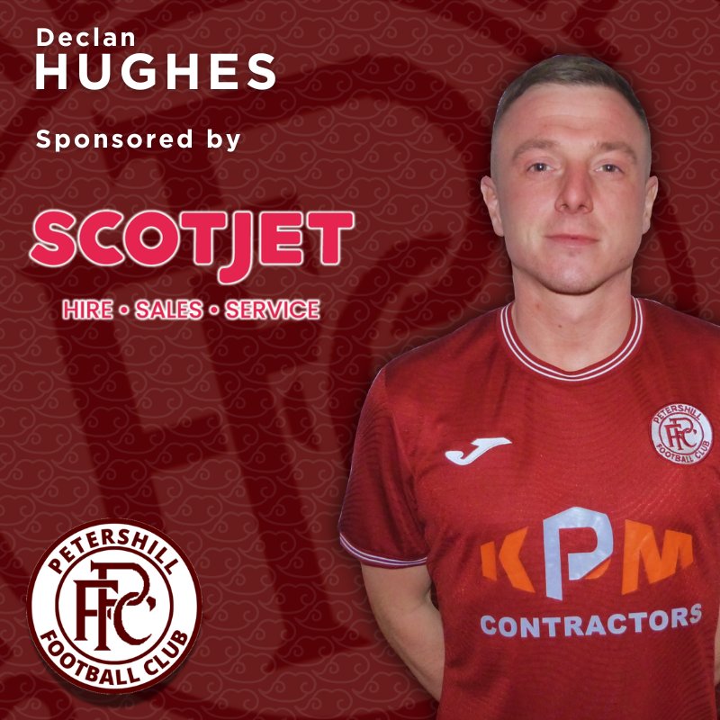 Petershill FC (@petershillfc) on Twitter photo Our thanks go to <a href="/ScotjetLtd/">Scotjet Ltd</a> who have sponsored Declan Hughes.
Thank you for your support. Our thanks go to <a href="/ScotjetLtd/">Scotjet Ltd</a> who have sponsored Declan Hughes.
Thank you for your support.