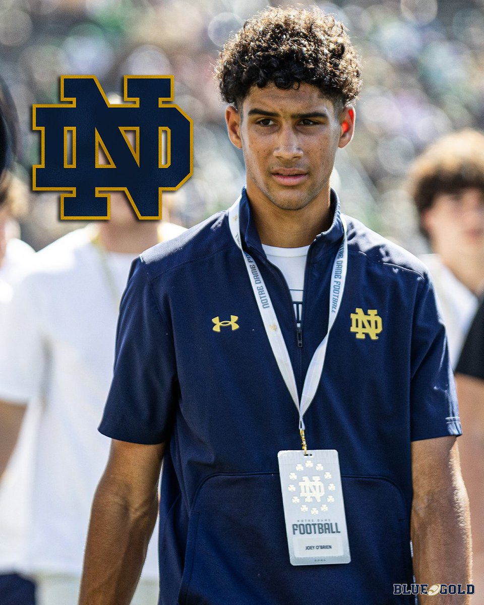 Mike Singer (@miketsinger) on Twitter photo Elite ATH Joey O'Brien told <a href="/BGInews/">BlueandGold.com</a> that he was "set on Oregon" after his OV in Eugene ‼️
However, "it all changed" for him after the first night of his Notre Dame official visit ☘️
What a recruiting win for the Irish.
In-depth story: on3.com/teams/notre-da… Elite ATH Joey O'Brien told <a href="/BGInews/">BlueandGold.com</a> that he was "set on Oregon" after his OV in Eugene ‼️
However, "it all changed" for him after the first night of his Notre Dame official visit ☘️
What a recruiting win for the Irish.
In-depth story: on3.com/teams/notre-da…