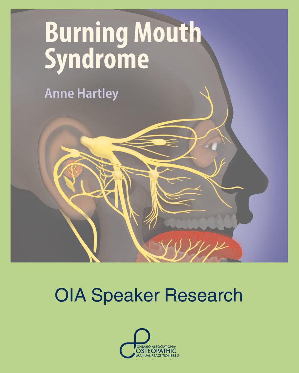 Anne Hartley, speaker at the upcoming 2025 OIA/OAO International Conference, has released a new book exploring neural pathways between cranial nerves and the spine.

Catch her live this November 6-8 in Toronto. 
Register now: osteopathyontario.org/site/about/wha…