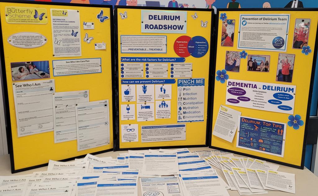 Enhanced Care CHFT 🦋 (@enhancecarechft) on Twitter photo We are bringing awareness to all things Delirium this week. We have daily teaching sessions and look out for our posters across CHFT with a QR code to a quiz, which could win you a prize! <a href="/CHFTNHS/">Calderdale and Huddersfield NHS Foundation Trust</a> #NHS #Delirium We are bringing awareness to all things Delirium this week. We have daily teaching sessions and look out for our posters across CHFT with a QR code to a quiz, which could win you a prize! <a href="/CHFTNHS/">Calderdale and Huddersfield NHS Foundation Trust</a> #NHS #Delirium