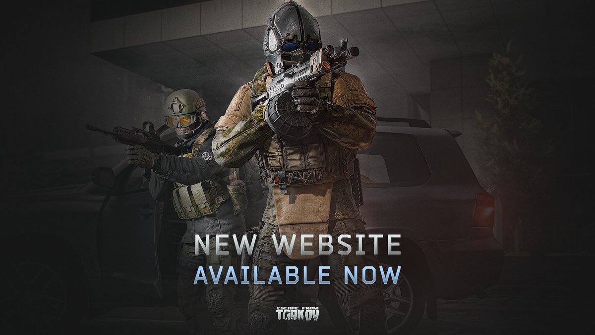 The #EscapefromTarkov website has been updated!
Fresh look, smoother experience, and everything you need in one place.

Access the new website at the same link: escapefromtarkov.com
