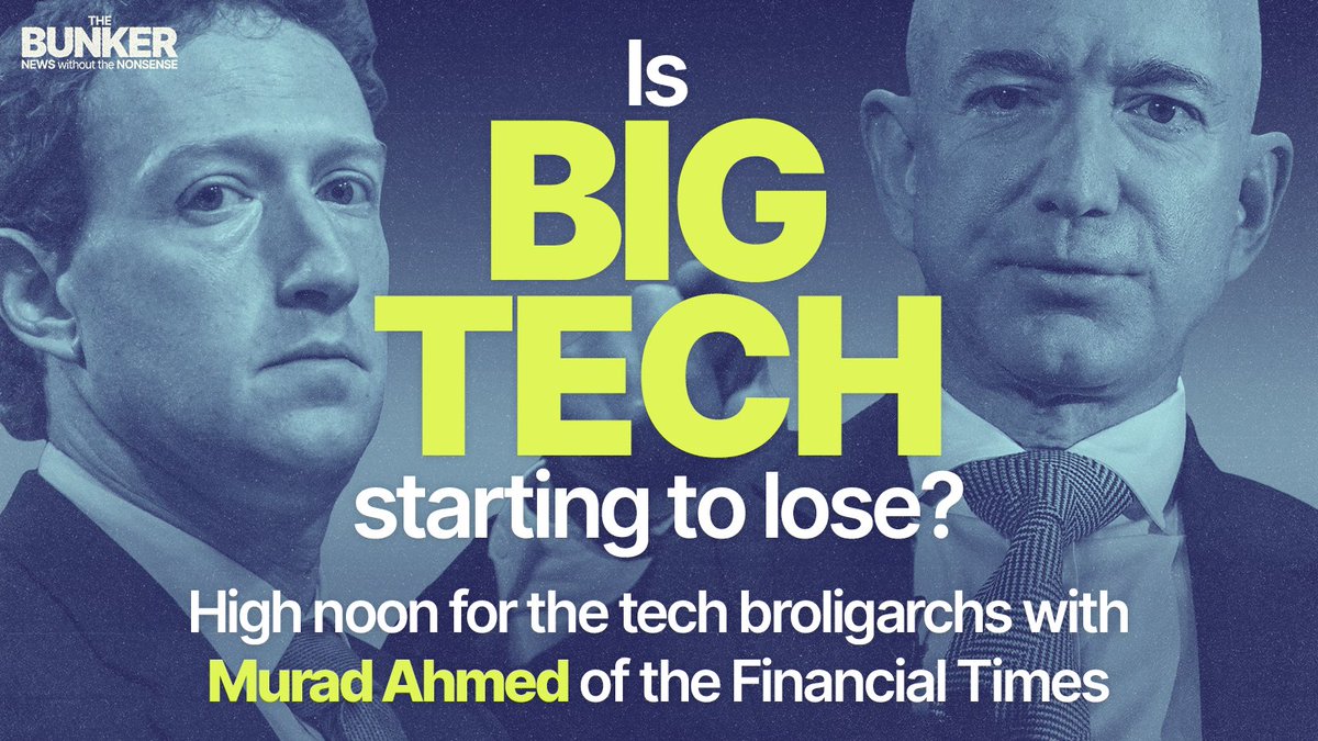 bunker_pod's tweet image. 👨🏾💻 NEW EPISODE 🧑🏼💻 Is #BigTech as unstoppable as it looks? Even with Trump on its side? US courts & EU regulators have handed out major reverses to tech giants including #Apple, #Google and #Amazon.
💻 FT’s @muradahmed discusses it with @nndroid
🛜 Listen linktr.ee/bunker_pod