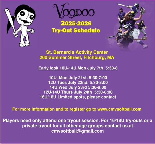 VoodooSBRecruit's tweet photo. Opportunities to try out for our highly competitive organization coming up later this month. Program offers plenty of clinics/training and access to local college coaches throughout season. 

Excellent coaching staff with a focus on developing fundamentals and teamwork 🏆 https://t.co/38t1Eg6A7M