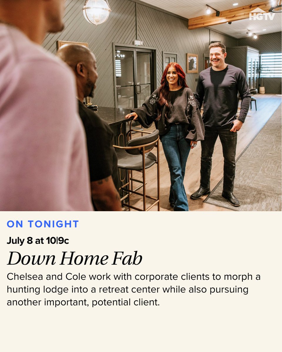 hgtv's tweet image. New #DownHomeFab coming your way tonight at 10|9c on HGTV 🫡
Stream next day ➡️ @streamonmax