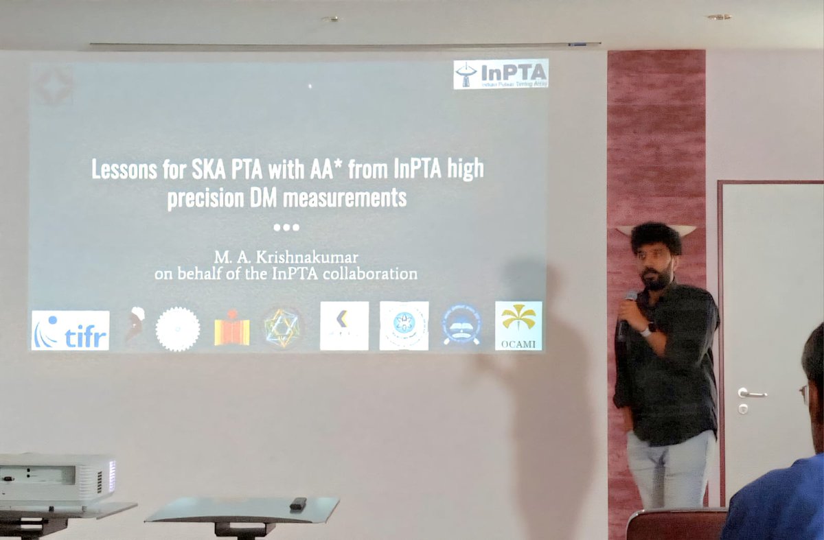 InPTA_GW's tweet photo. 🚀🇩🇪 InPTA at SKAO 2025!
Dr. Manoneeta Chakraborty (IIT Indore) & Dr. Krishnakumar M.A. (NCRA Pune) represented InPTA at the SKAO Science Meeting in Görlitz, Germany (June 16–20) discussing the future of radio astronomy & GW science at DZA.📡
#InPTA #SKAO2025 #GW #RadioAstronomy https://t.co/3fcKsMkDAd
