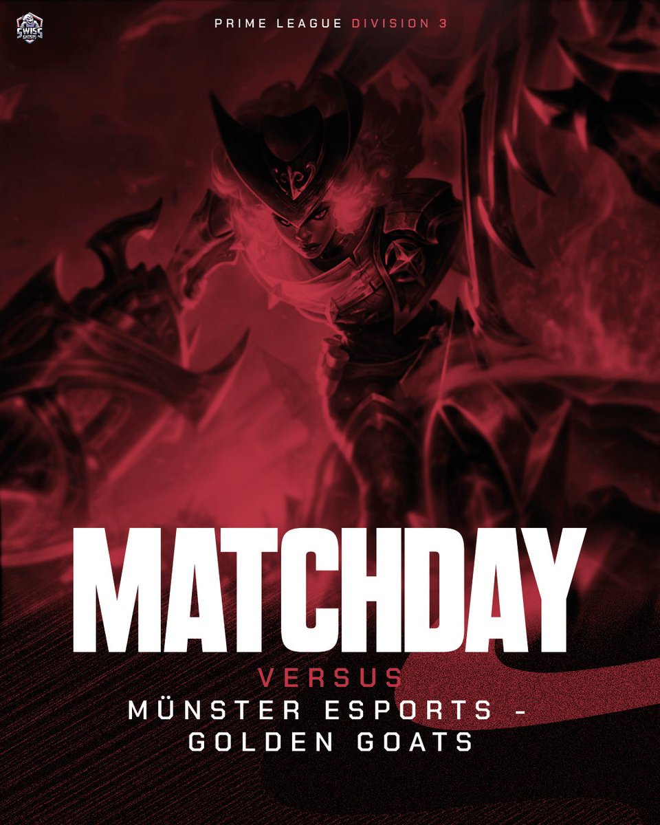 👻 Prime League DIV 3 👻

After securing our first win last week vs. <a href="/KanjiEsports/">Kanji Esports</a> Wasser, we're ready to keep the momentum going!

Tonight’s opponent: <a href="/muensteresports/">Münster Esports e.V.</a> 🫡

This time, we're bringing you live coverage:
📺 twitch.tv/swiss_ghosts
🎙️ <a href="/Allisrem/">Allisrem</a>
🕗 20:00

#CHG |