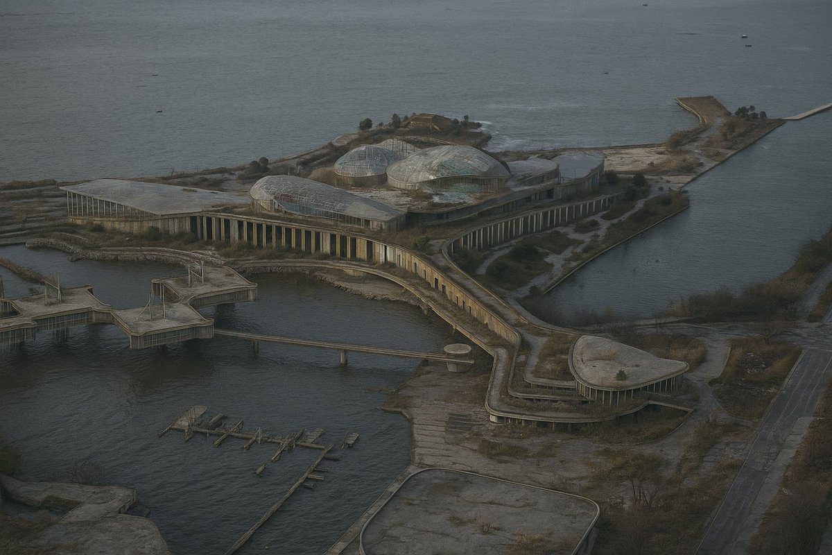 This airport terminal will be fun to break in and explore after Therme has gone bankrupt.