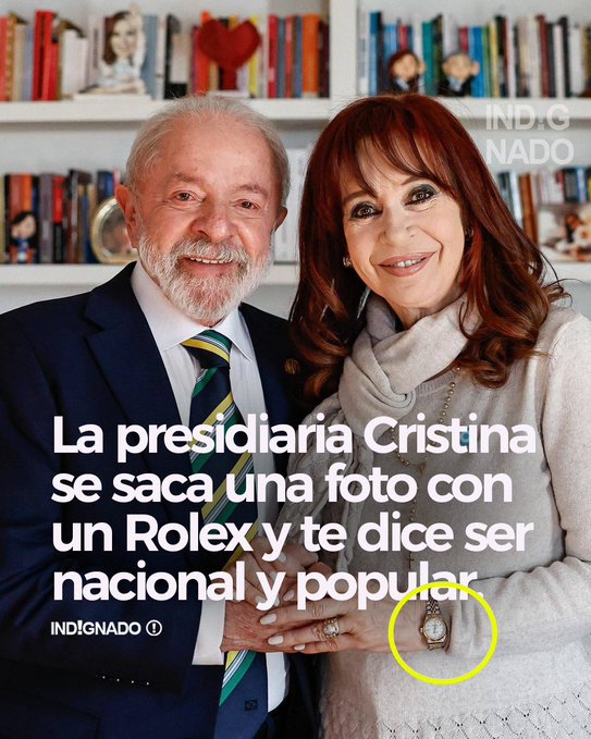 mdlagatto's tweet image. O descondenado foi visitar a #ladra que aproveitou para se exibir com um de seus Rolex: este um dos mais simples, só US$ 24.900 preço de lista🤬