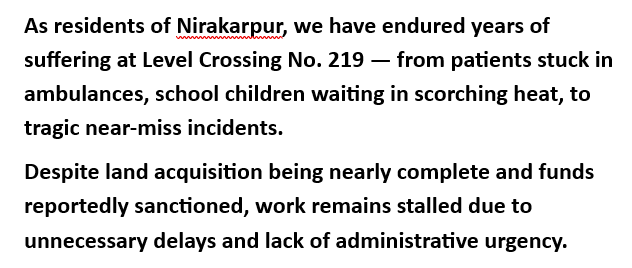 saubhadra's tweet photo. @soumyajitt Thank You @soumyajitt  sir for amplifying this long-standing issue. We request @arunbothra sir &amp; @AprajitaSarangi ma'am to kindly intervene and help fast-track the ROB project, which is vital not just for NKP, but for the entire Nayagarh–Puri–South Odisha corridor. https://t.co/WBfaz9zLDW