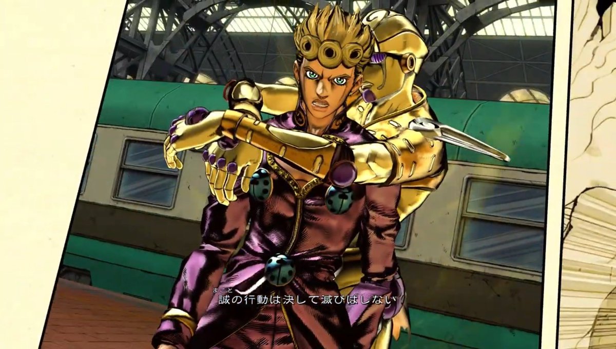 ゴールドEがジョルノ抱きしめてるの本体×スタンドが相思相愛すぎて良い