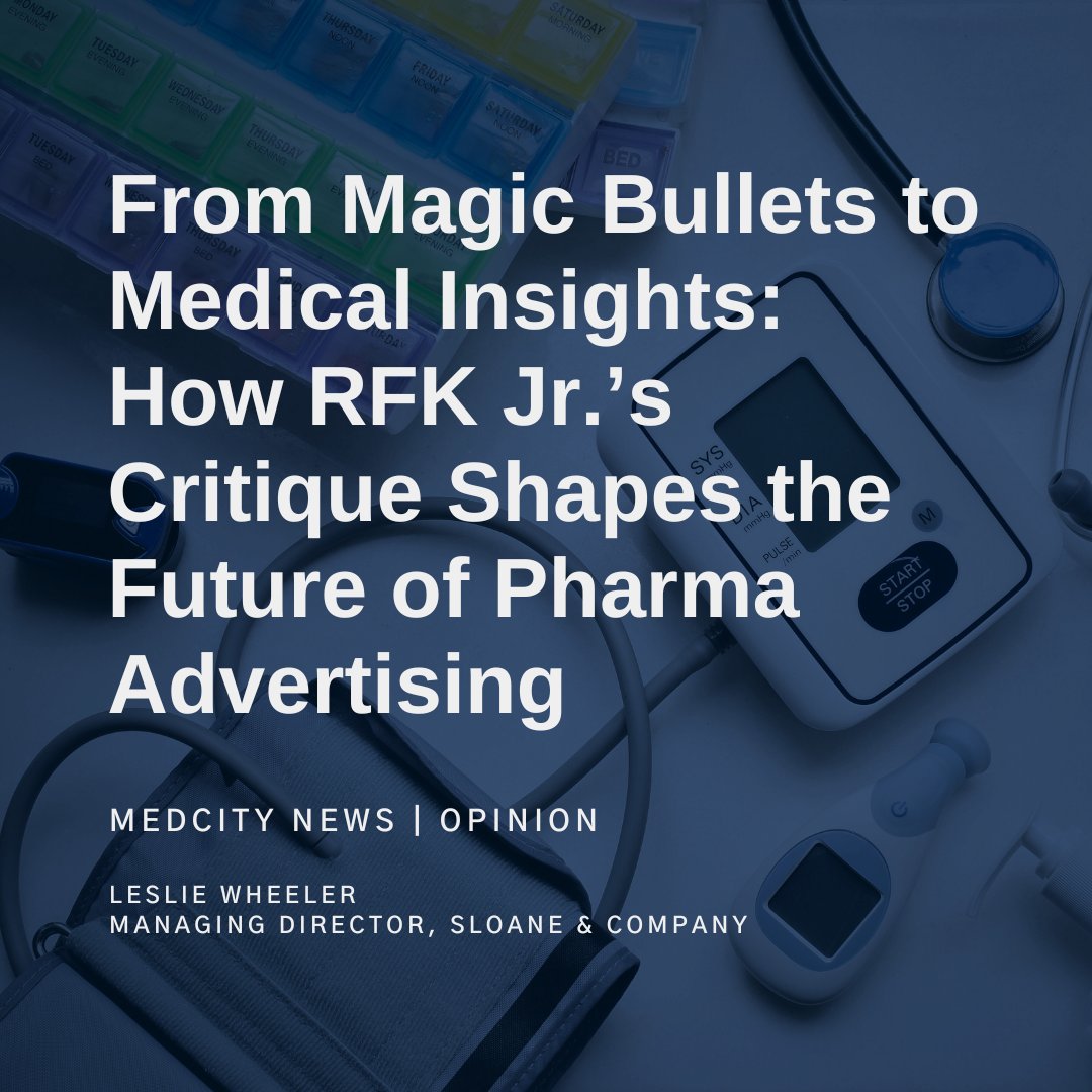 New op-ed from Sloane’s Leslie Wheeler in <a href="/medcitynews/">MedCity News</a> breaks down what needs to change in pharma advertising.

From #Ozempic jingles to patient-first platforms like Lilly Direct, she makes the case for more transparency and better balance.

Read it here: medcitynews.com/2025/07/from-m…