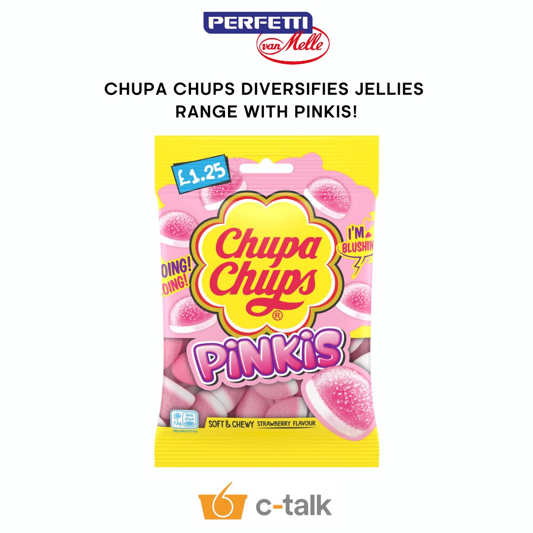 NEWS 📰

Chupa Chups is shaking up confectionery aisles yet again with the launch of Pinkis – an irresistible addition to its growing jellies range. A soft, mallowy jelly and striking in pink hue, Pinkis will bounce onto shelves this July, offering a uniquely fluffy texture,