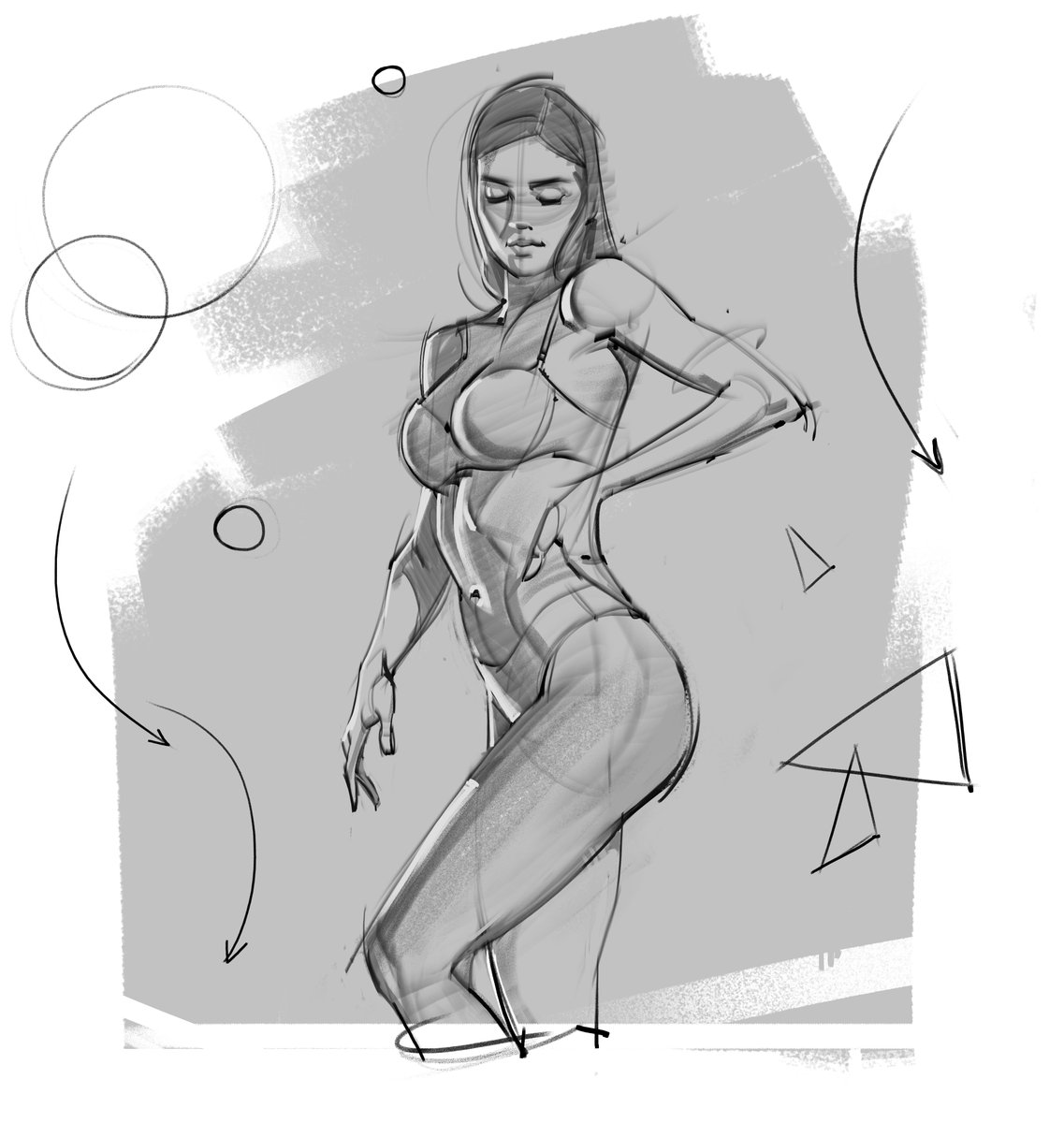 Figure drawing! #figuredrawing #gesturedrawing #gottogetbetter #goals #lienart #shading #doodles #sketches #art #humananatomy #anatomy