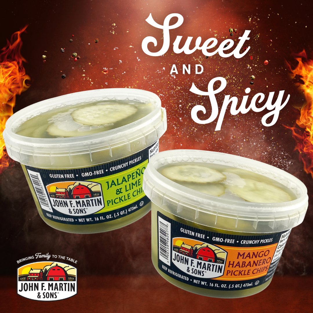 🥭🔥 Sweet and Spicy in Perfect Balance! Discover the bold flavor of John F. Martin Mango Habanero Pickles. The natural sweetness of ripe mangoes blends beautifully with a gentle hint of habanero heat. 

#JohnFMartin #PicklePerfection #MangoHabanero #SpicyFlavor #BBQCondiments