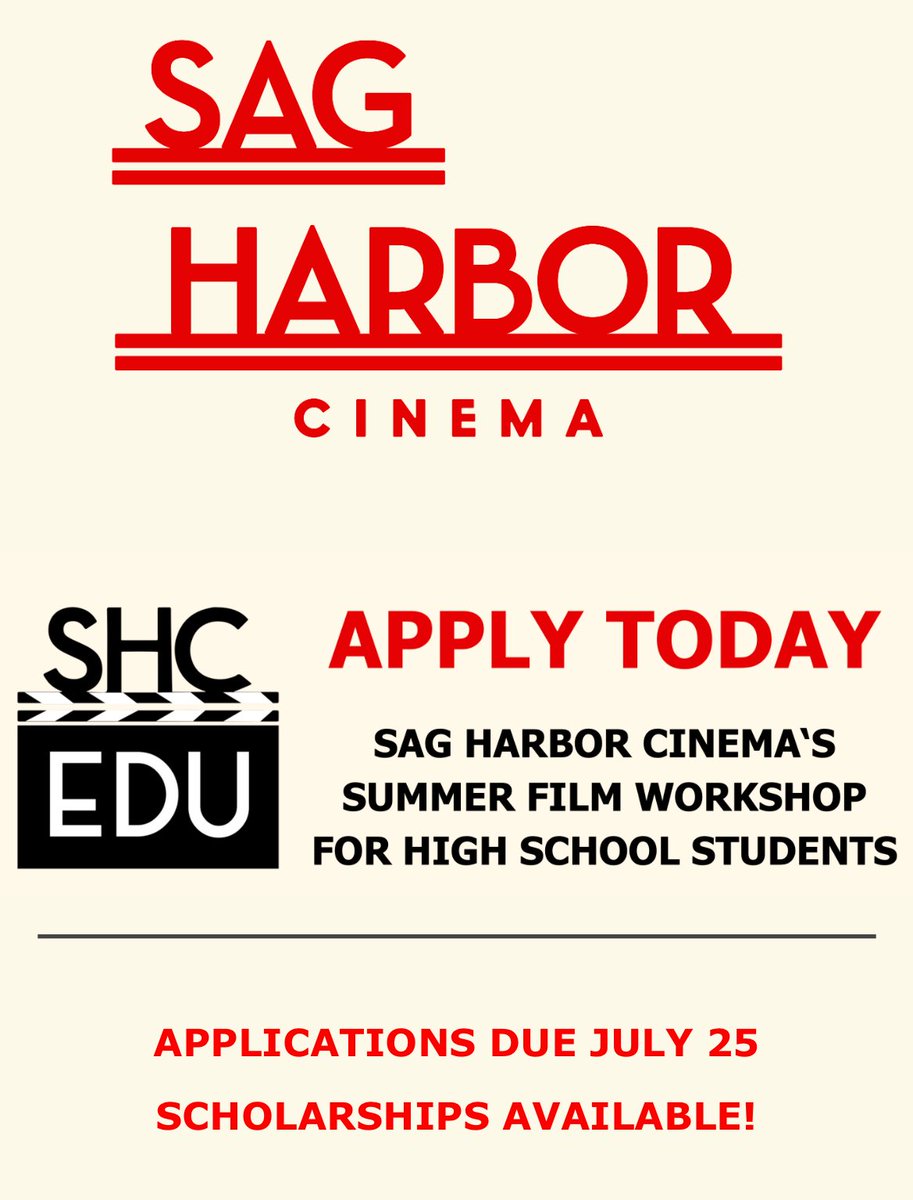 carlquintanilla's tweet image. A great opportunity for young, aspiring filmmakers. 🔥
@SH_Cinema @UniversalPics
sagharborcinema.org/summer-filmmak…