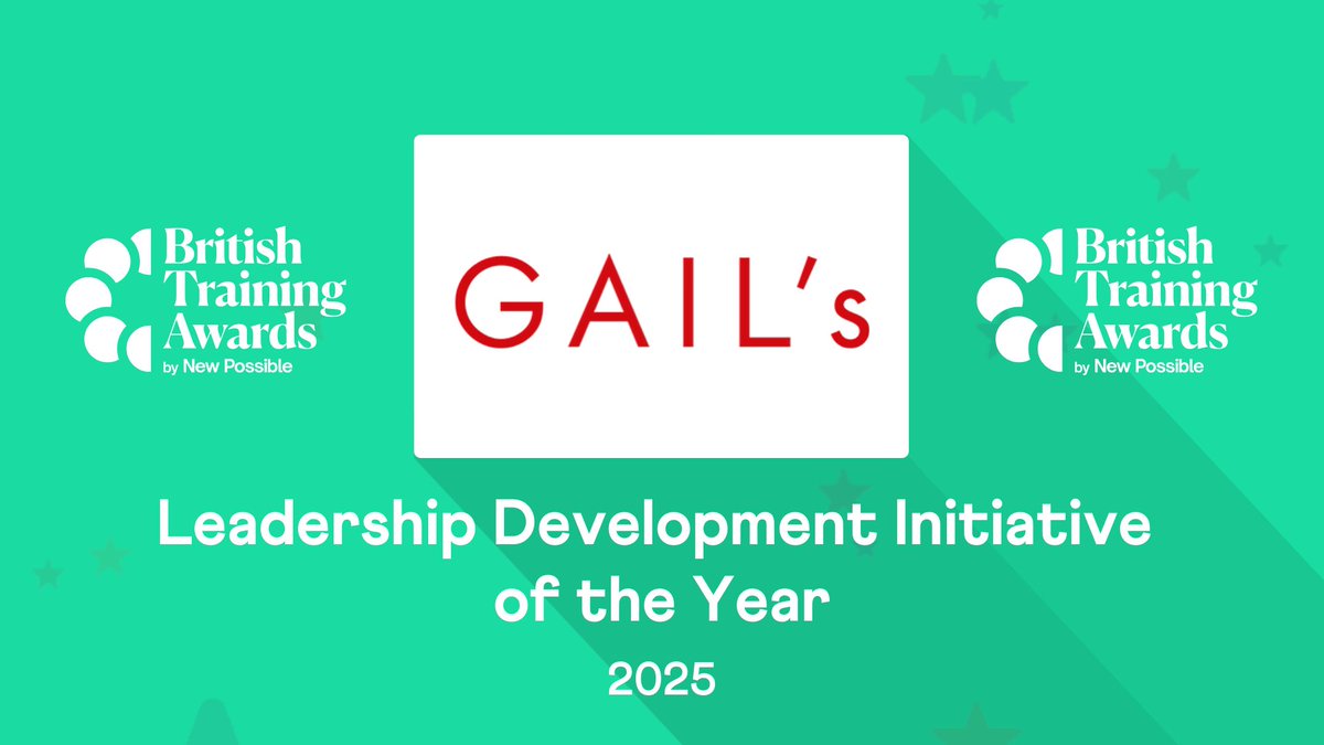 BritTrainAwards's tweet image. Serving up a sweet win in the ‘Leadership Development Initiative of the Year’ category is GAIL&apos;s Bakery, congrats! #Training #Awards #Learning #Development