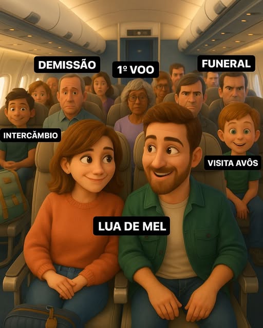 "Tenha paciência a bordo. Nunca sabemos a história de quem está ao nosso lado."